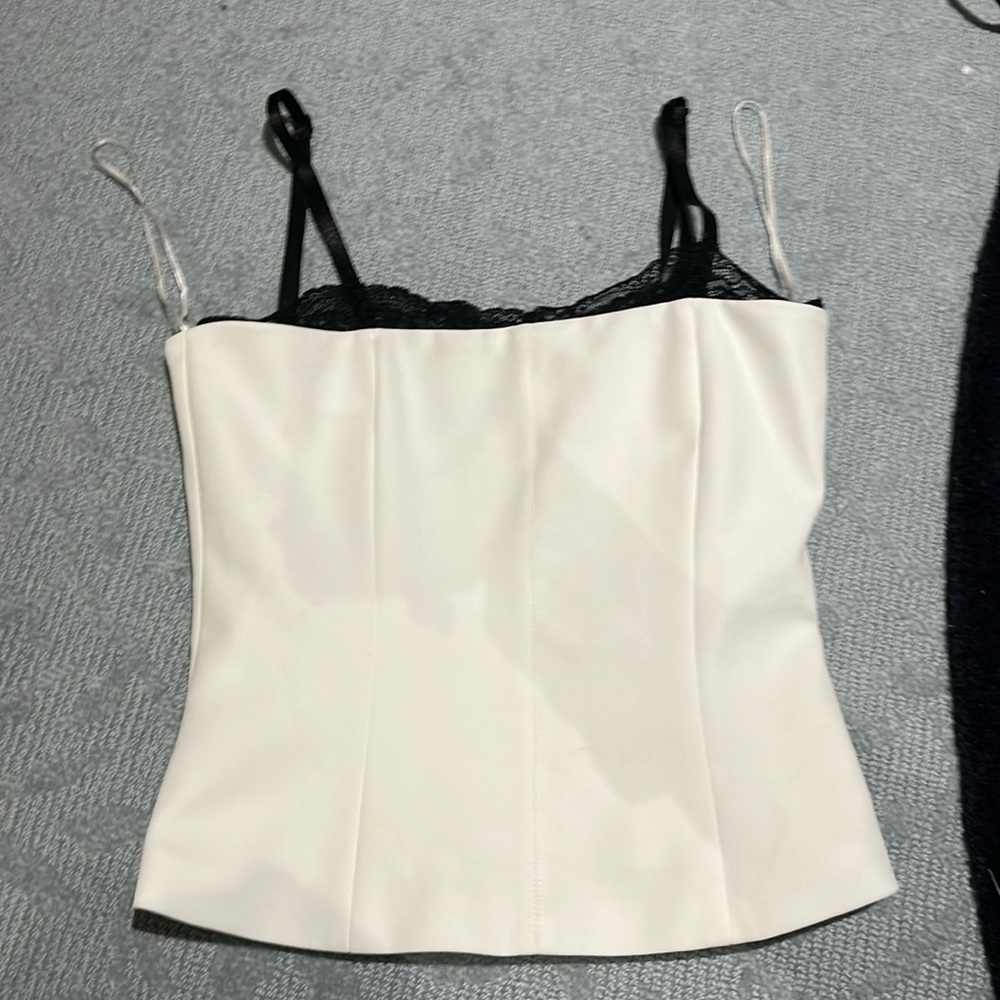 White Bustier Top